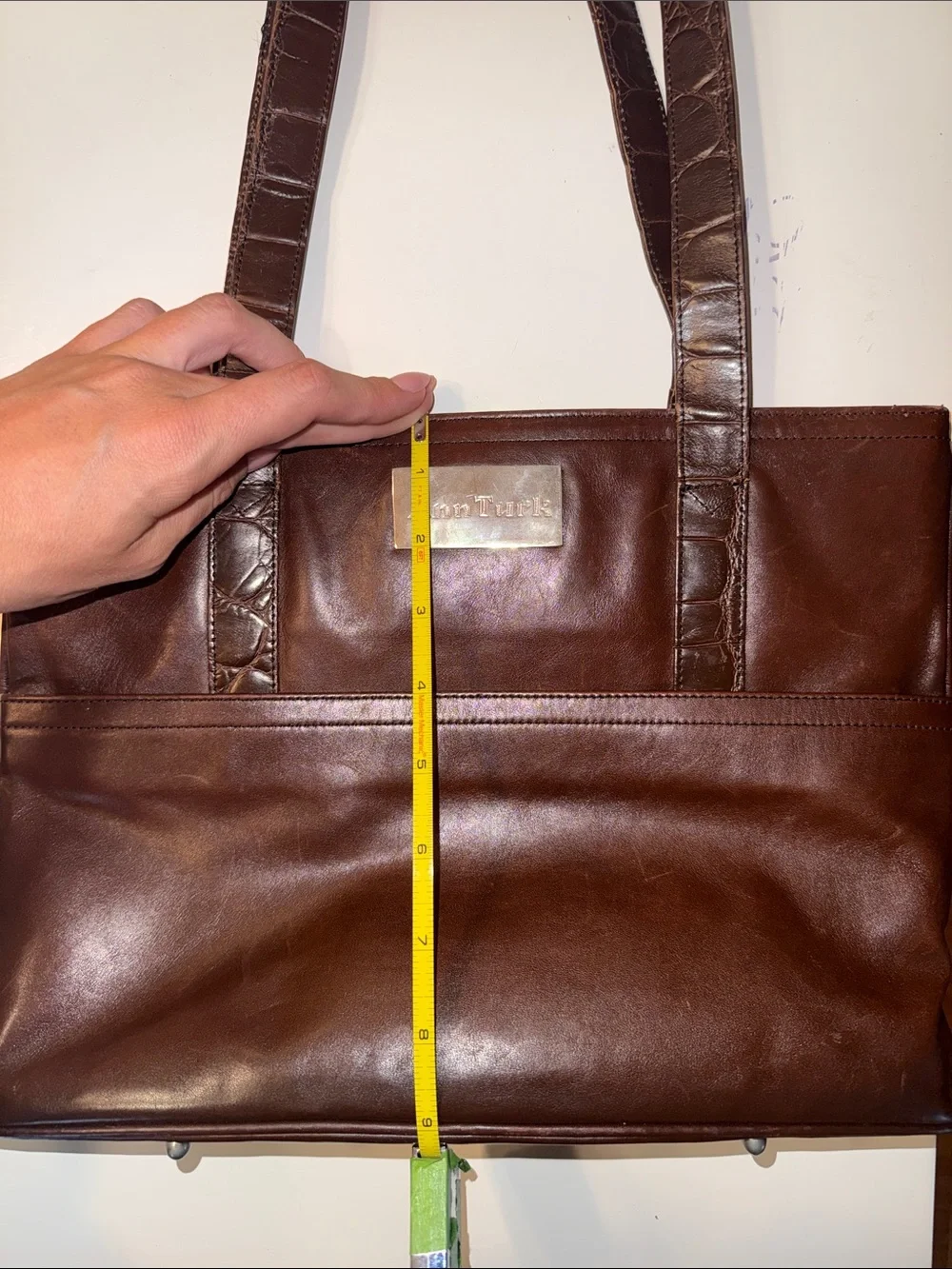 VINTAGE Glen Miller for Ann Turk Dark Brown Leather Bag with Dual Straps